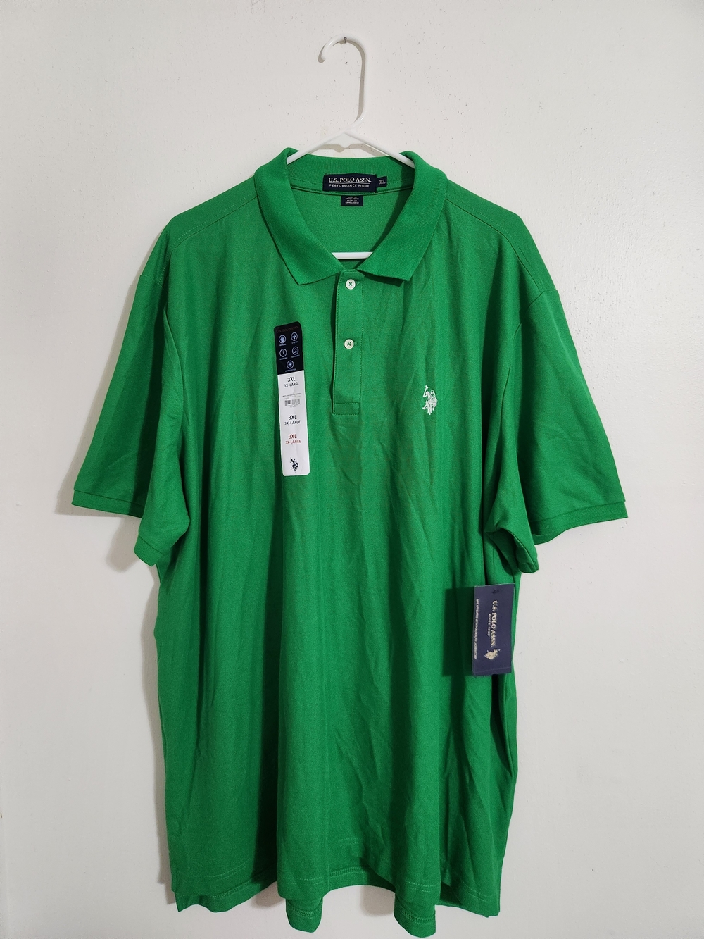 U.S. Polo Assn. Men's Bright Green Short-Sleeve Polo